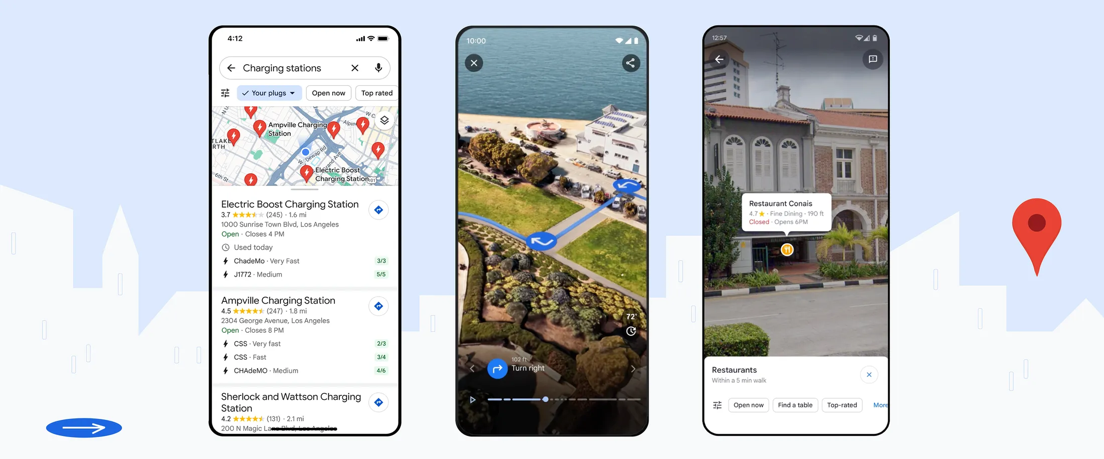 Google maps immersive view